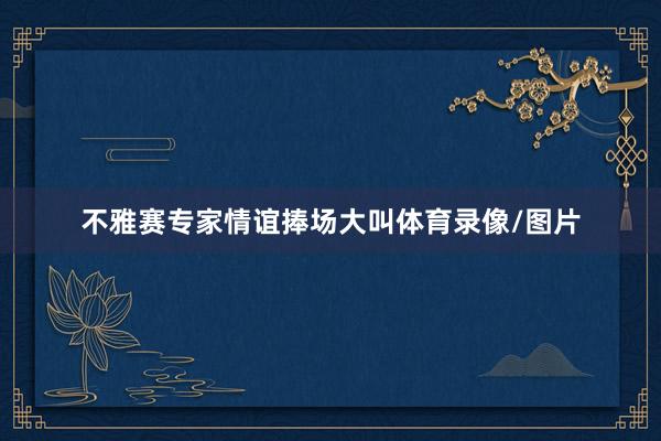 不雅赛专家情谊捧场大叫体育录像/图片